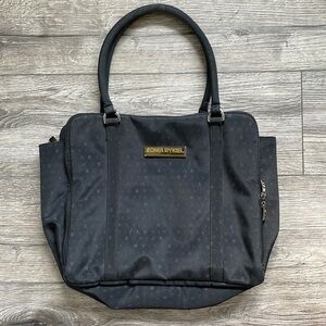 Sonia Rykiel | Monogram Spellout 3 Pocket Computer Tablet Top Handle Nylon Bag